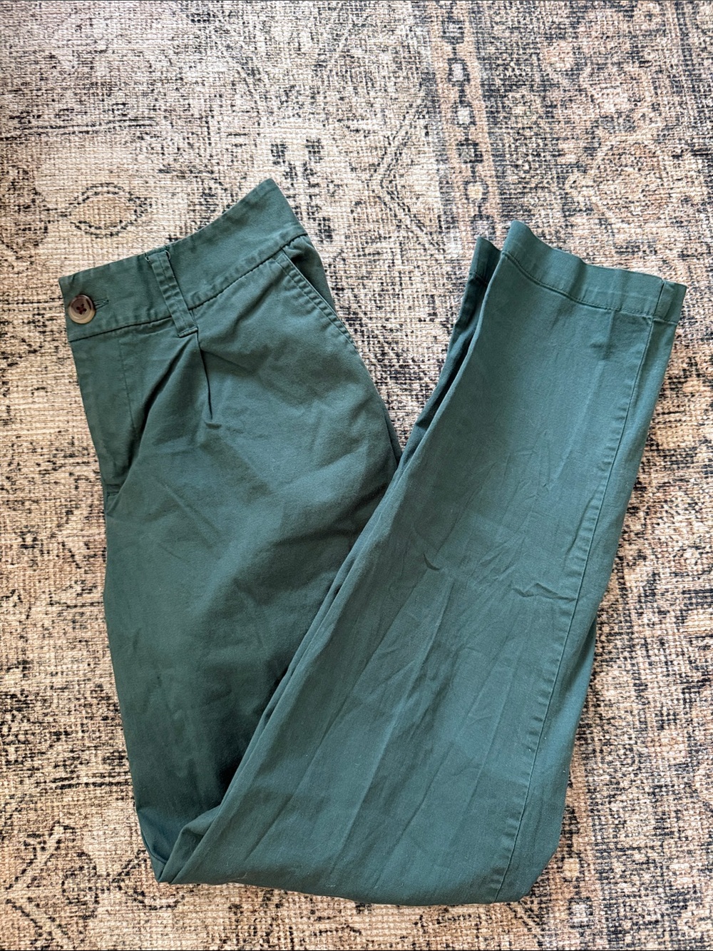 a new day Green Elastic-Waist Trousers